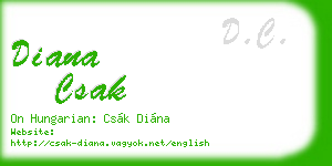 diana csak business card